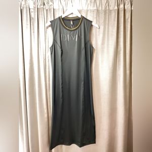 Dimy sleeveless long dress with a sporty look and dimy logo on front chest